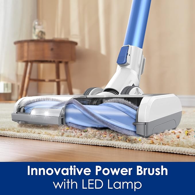 A10 Hero Cordless Stick/Handheld Vacuum Cleaner with Wall Mount, Super Lightweight with Powerful Suction for Carpet, Hard