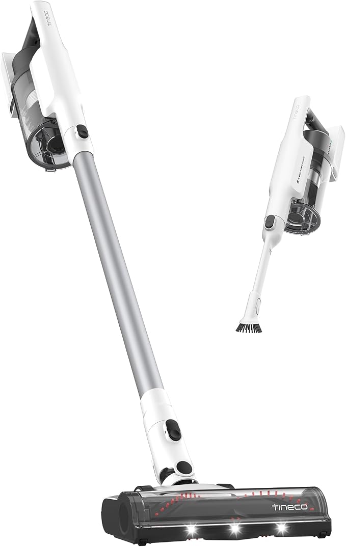 A20 Cordless Stick Vacuum Cleaner, Powerful Suction, 3 Modes for Multi-Level Messes, 1L Larger Dustbin, Ergonomic Dual-Handle