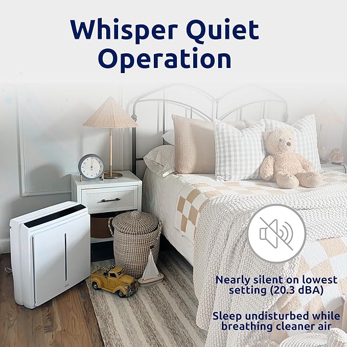 A3 SPA-1000N Air Purifier HEPA Filter - Ultra Quiet, WiFi-enabled, Wall Mountable HEPA Air Purifiers for Home, Smoke, Odors