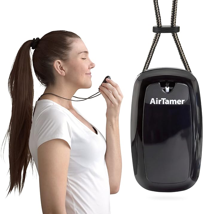 A315 Advanced Rechargeable and Portable Air Negative Ion Generator | Proven Performance, Black with Black Leather Travel