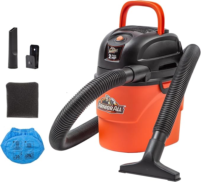 ® AA155 1.5-Gallon 2 Peak HP Portable Wet/Dry Vacuum, Orange, product image