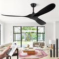 Ceiling Fans without Lights - 52 Inch Modern Ceiling Fans no Lights with Remote Control, product image