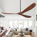 Wood Ceiling Fans without Lights, 84 Inch Extra Large Ceiling Fan no Light with Remote, product image