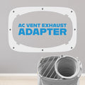 AC Vent Exhaust Hose Adapter Plate for DIY Window and Sliding Doors compatible with Duo, product image