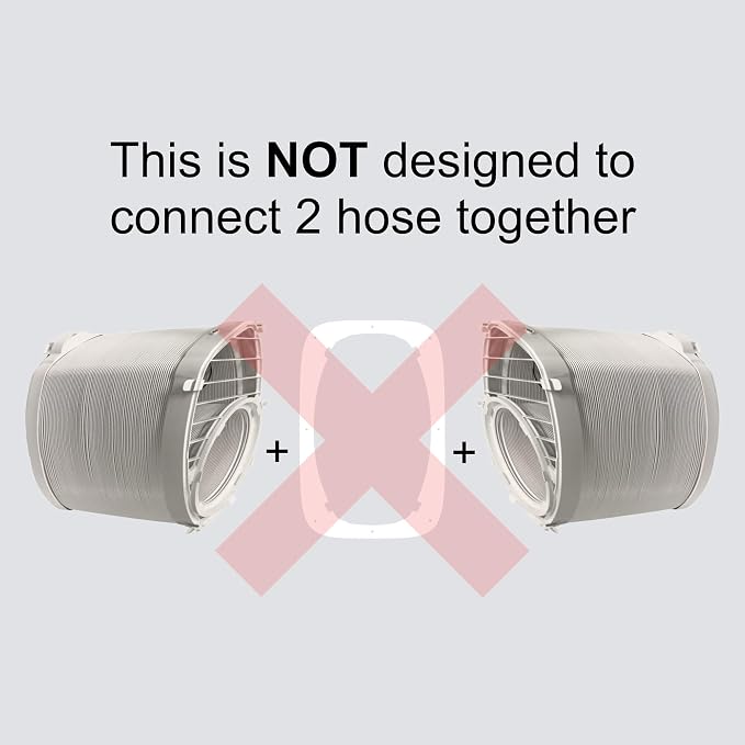 AC Vent Exhaust Hose Adapter Plate for DIY Window and Sliding Doors compatible with Duo, alternate product view 8