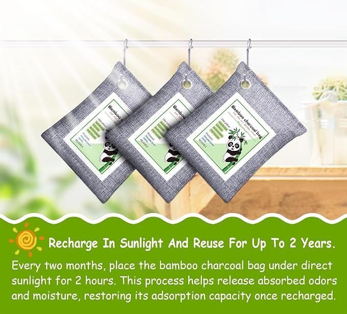 Activated Charcoal Odor Absorber for Strong Odor, Basement, Cars, Closets, Shoes, Smoke., alternate product view 4