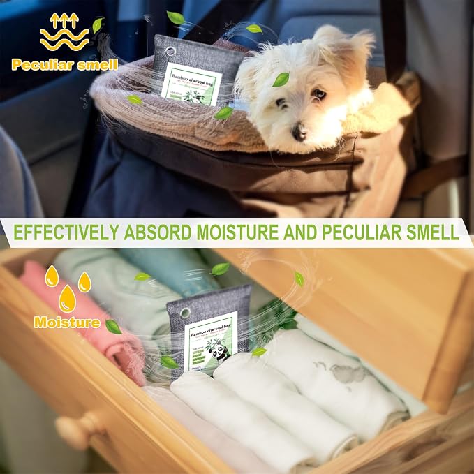 Activated Charcoal Odor Absorber for Strong Odor, Basement, Cars, Closets, Shoes, Smoke., alternate product view 7