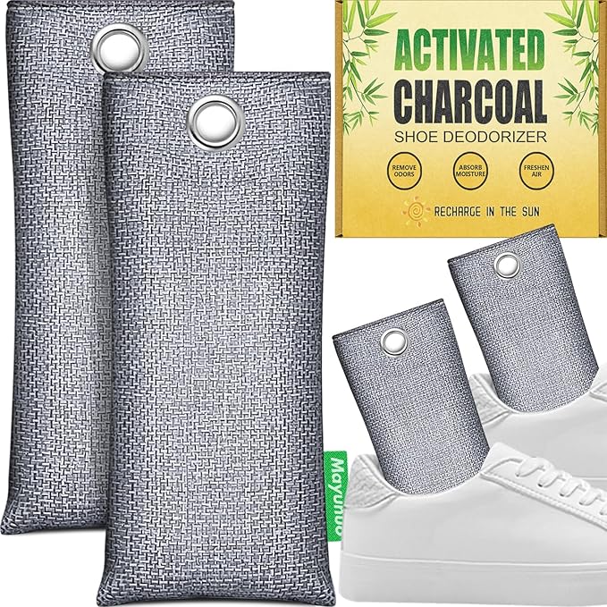 Activated Charcoal Odor Absorber for Strong Odor, Natural Shoe Deodorizer., product image