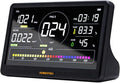 AD1001 Air Quality Monitor with 7" LCD Display - Multi-Sensor CO2, PM2.5, PM10, TVOC, HCHO, Detector, NDIR Sensors