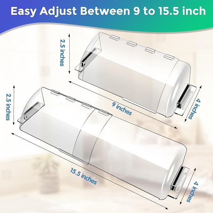Adjustable Air Vent Deflectors, 4 Pack Widen Magnetic Heat and Vent Deflector for Home Floor, Sidewall, Ceiling Registers