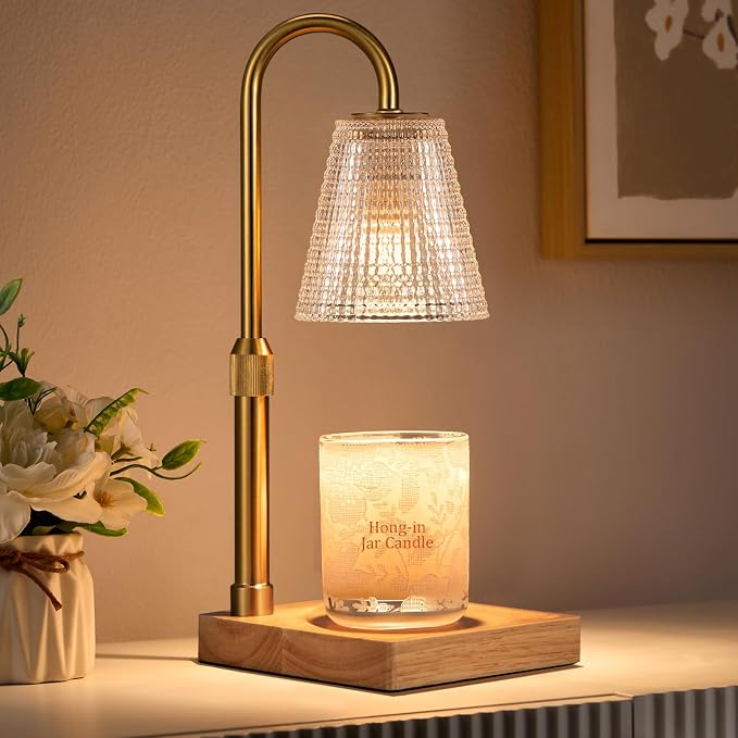 Adjustable Candle Warmer Lamp with Timer Dimmer,Birthday Gifts for Women Mom Sister,House Warming Gifts New Home Room