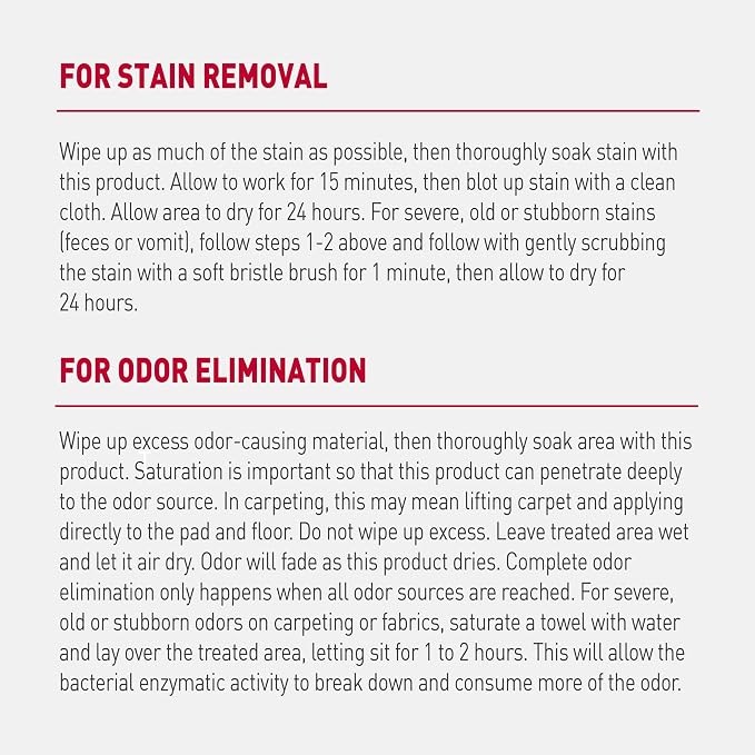 Advanced Dog Stain and Odor Eliminator Foam, Severe Mess Enzymatic Formula, 17.5 oz, 6 pack 6 pack 17.5 oz, alternate product