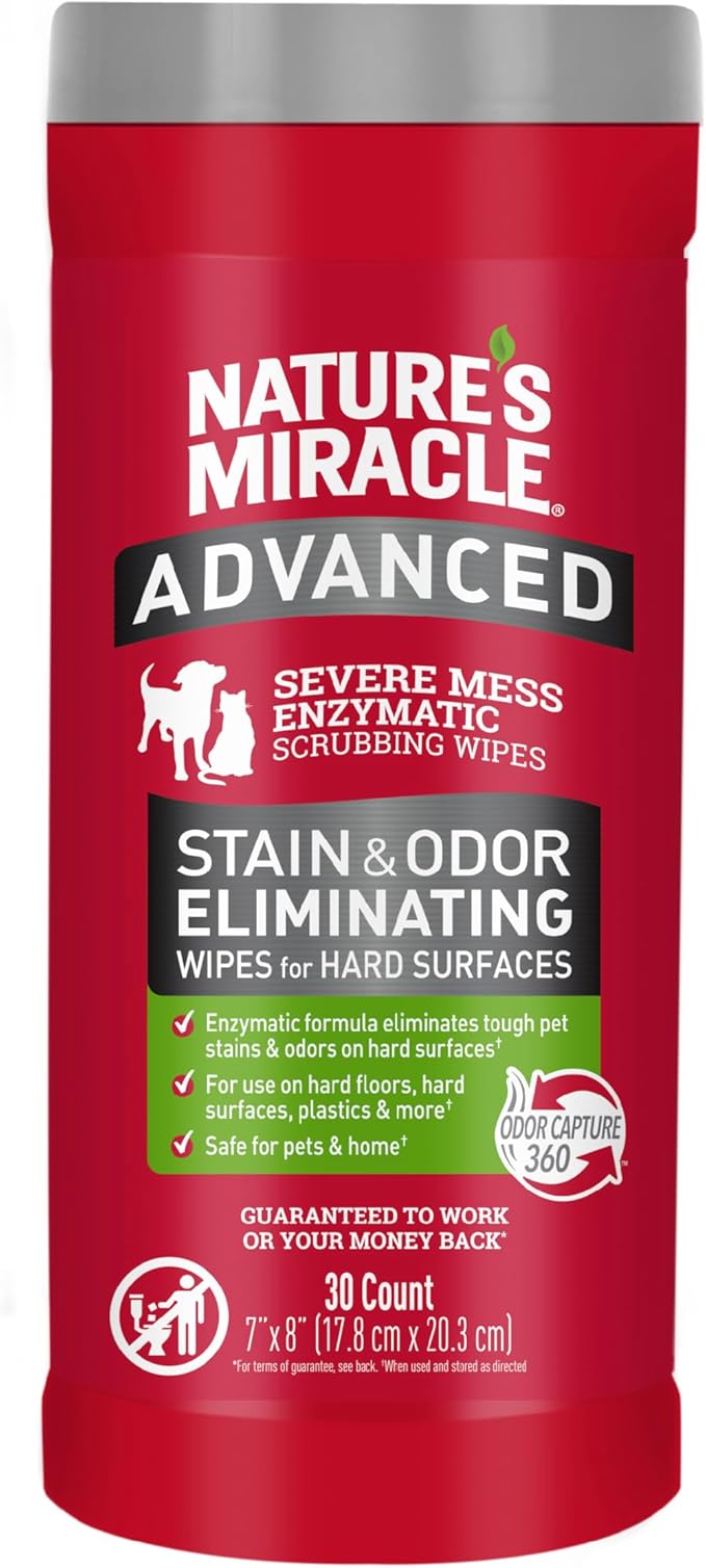 Advanced Stain And Odor Eliminating Wipes for Hard Surfaces, 30 Count, product image