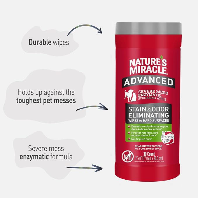 Advanced Stain And Odor Eliminating Wipes for Hard Surfaces, 30 Count, alternate product view 5