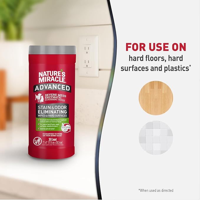 Advanced Stain And Odor Eliminating Wipes for Hard Surfaces, 30 Count, alternate product view 6