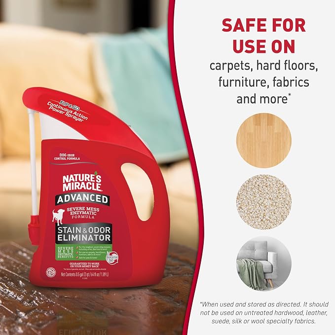 Advanced Stain & Odor Eliminator For Dogs With Flip & Go Sprayer, 64 Ounces, alternate product view 5