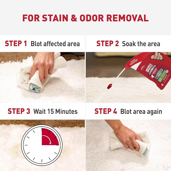 Advanced Stain & Odor Eliminator For Dogs With Flip & Go Sprayer, 64 Ounces, alternate product view 7