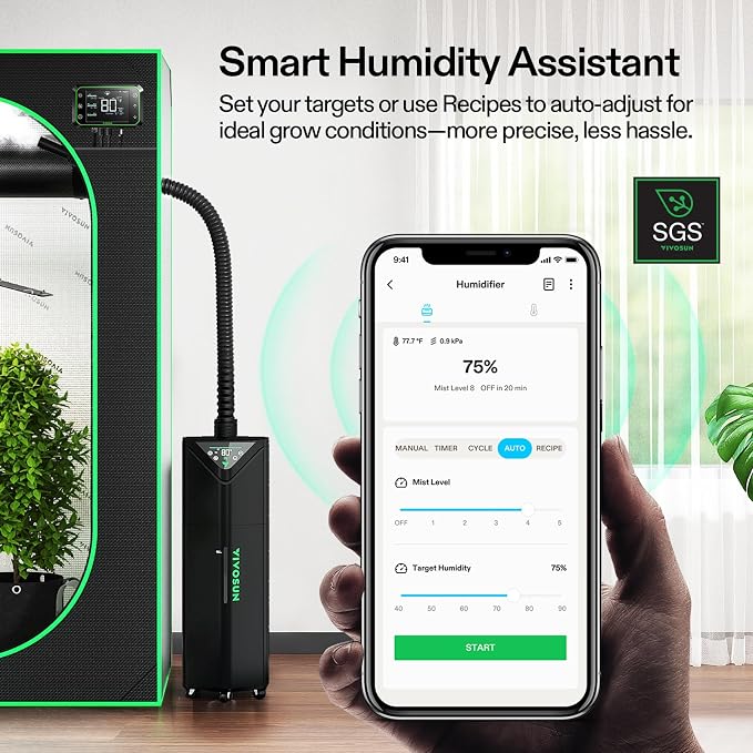 AeroStream H19 Intelligent Environmental 19L Humidifier with Temp & Humidity Probe, Top Control Panel, Smart Remote Control