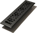 AGH212-BLK Gothic Floor Register, Textured Black, 2x12 Inches, product image