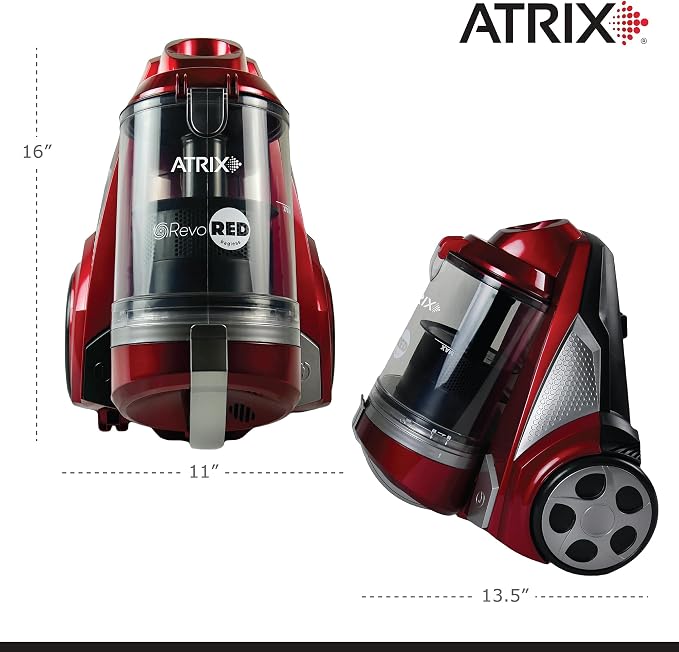 AHC-RR Revo Red Canister Vacuum Bagless, alternate product view 8