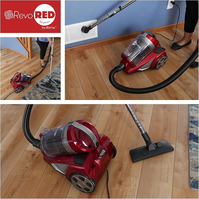 AHC-RR Revo Red Canister Vacuum Bagless, alternate product view 9
