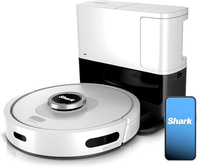 AI Ultra Voice Control Robot Vacuum with Matrix Clean Navigation, Home Mapping, 60-Day Capacity, XL Self-Empty Base for Homes