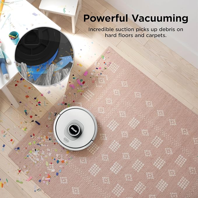 AI Ultra Voice Control Robot Vacuum with Matrix Clean Navigation, Home Mapping, 60-Day Capacity, XL Self-Empty Base for Homes