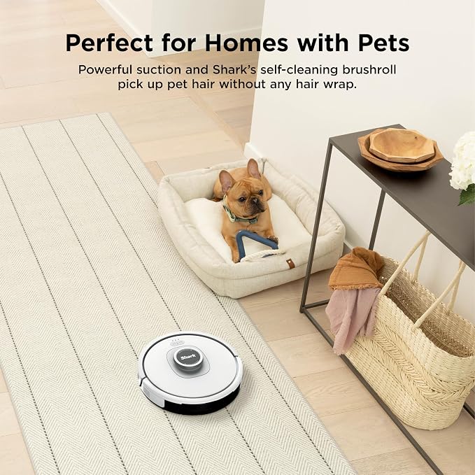 AI Ultra Voice Control Robot Vacuum with Matrix Clean Navigation, Home Mapping, 60-Day Capacity, XL Self-Empty Base for Homes
