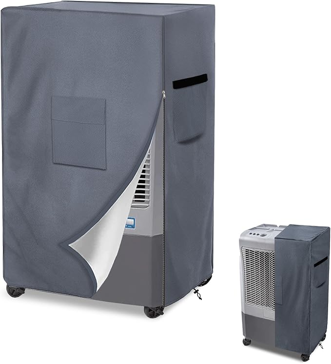 AIickwang Evaporative Cooler Cover for MC26A Evaporative Cooler,Outdoor Heavy Duty 600D Waterproof Swamp Cooler