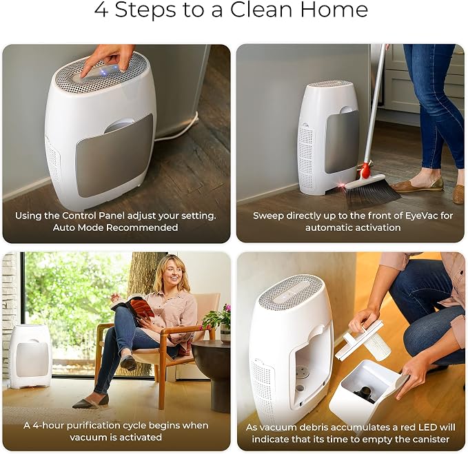 Air 2-in-1 HEPA Air Purifier & Touchless Vacuum Automatic Dustpan - Ultra Fast & Powerful - Covers 600 Sq ft, alternate