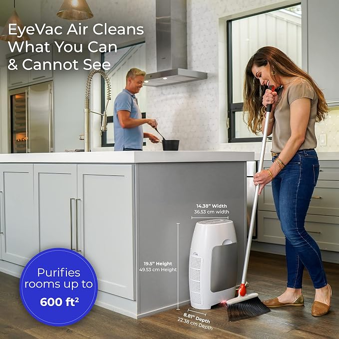 Air 2-in-1 HEPA Air Purifier & Touchless Vacuum Automatic Dustpan - Ultra Fast & Powerful - Covers 600 Sq ft, alternate
