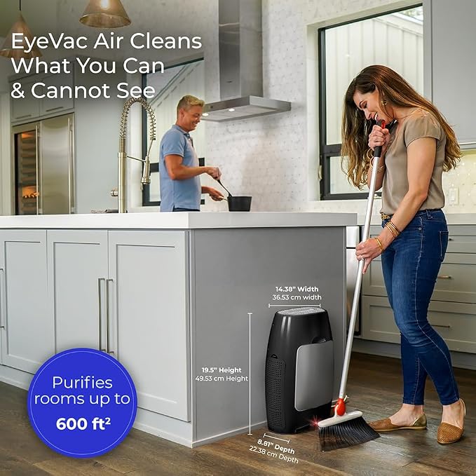 Air 2-in-1 HEPA Air Purifier & Touchless Vacuum Automatic Dustpan - Ultra Fast & Powerful - Covers 600 Sq ft, alternate