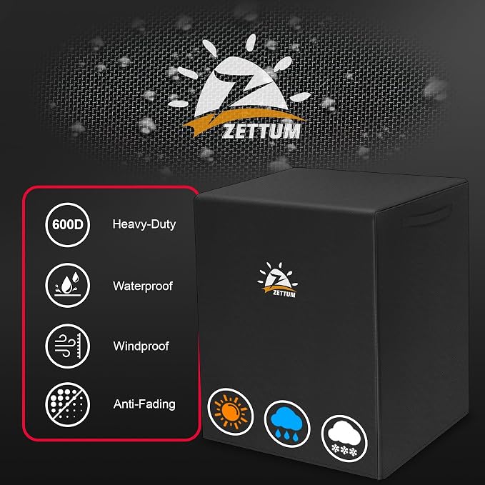 Air Conditioner Cover for Outside Units 32 Inch - 600D Air Conditioning AC Covers Waterproof, alternate product view 3