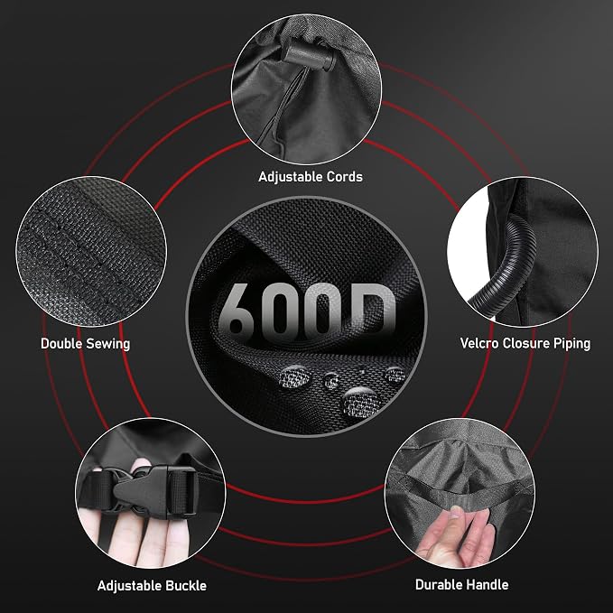 Air Conditioner Cover for Outside Units 32 Inch - 600D Air Conditioning AC Covers Waterproof, alternate product view 5