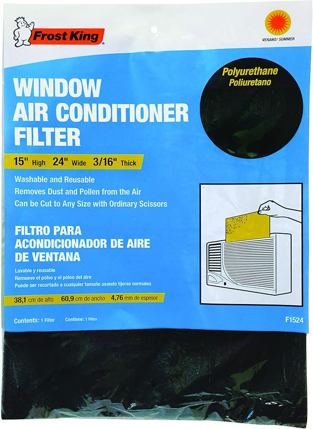 Air Conditioner Filters, 15 in. x24 in. x3/16 in., Open Cell Foam, alternate product view 2