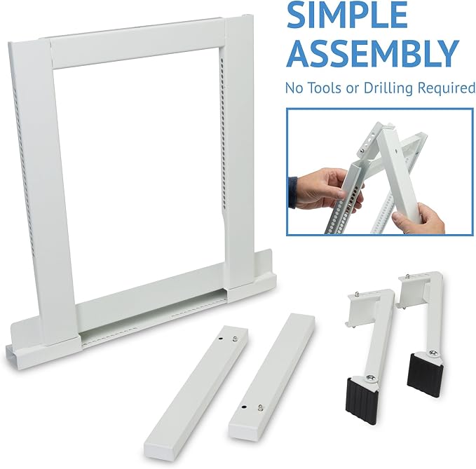 Air Conditioner Support Bracket, No Tools or Drilling Required - Easy to Install Window AC Mount - Heavy Duty Steel, Holds Up