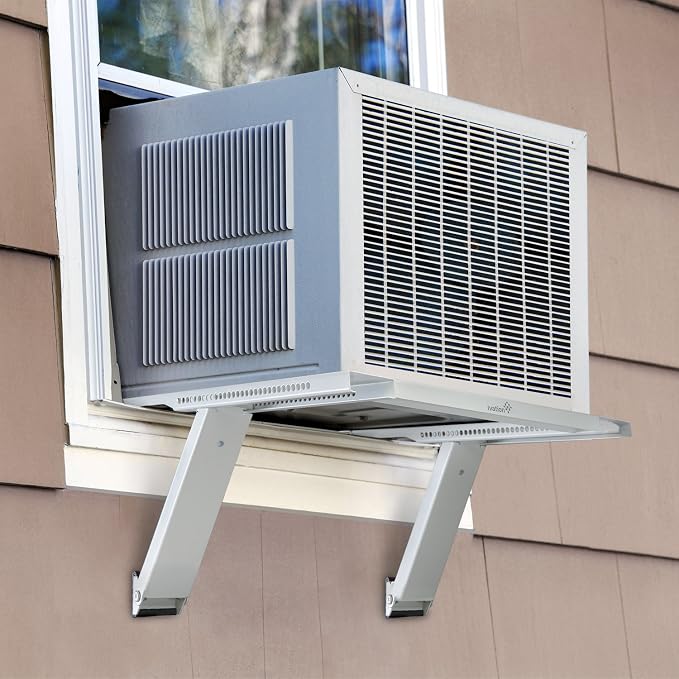 Air Conditioner Support Bracket, No Tools or Drilling Required - Easy to Install Window AC Mount - Heavy Duty Steel, Holds Up