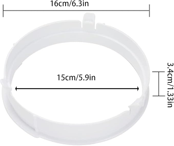 Air Conditioning Exhaust Duct Connector Interface, Hose Tube Connector Interface for AC Unit, ABS Exhaust Hose Adapter for