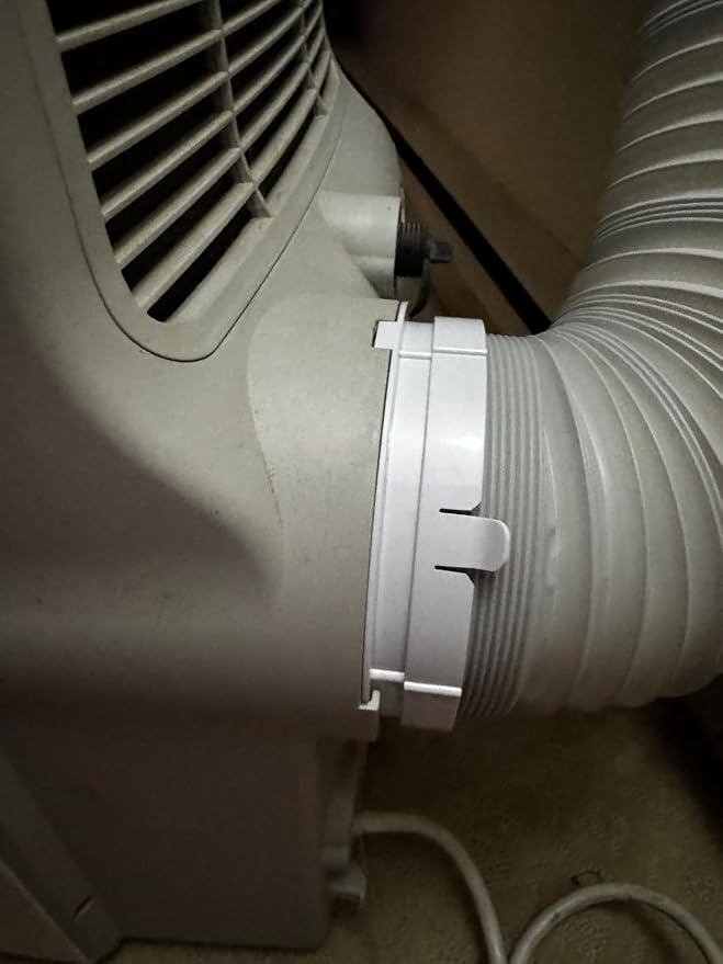 Air Conditioning Exhaust Duct Connector Interface, Hose Tube Connector Interface for AC Unit, ABS Exhaust Hose Adapter for