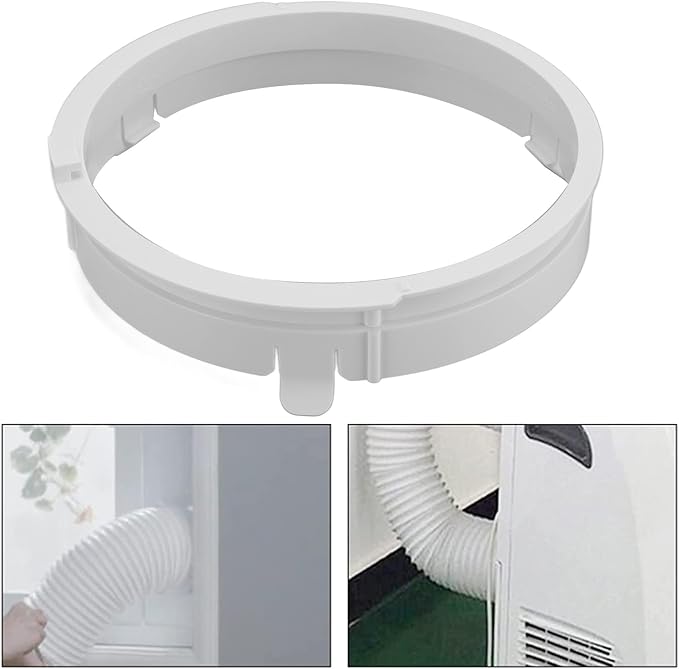 Air Conditioning Exhaust Duct Connector Interface, Hose Tube Connector Interface for AC Unit, ABS Exhaust Hose Adapter for
