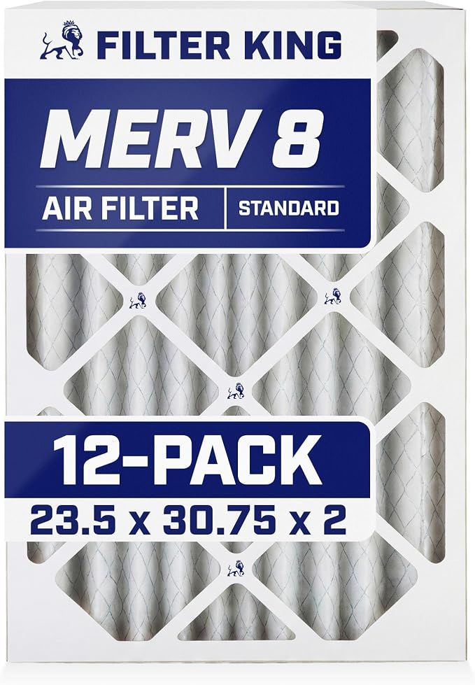 Air Filters | 23.5x30.75x2 | 12-PACK | MERV 8 HVAC Pleated AC Furnace Filters | Actual Size 11.5 x 15.5 x 1.75", product