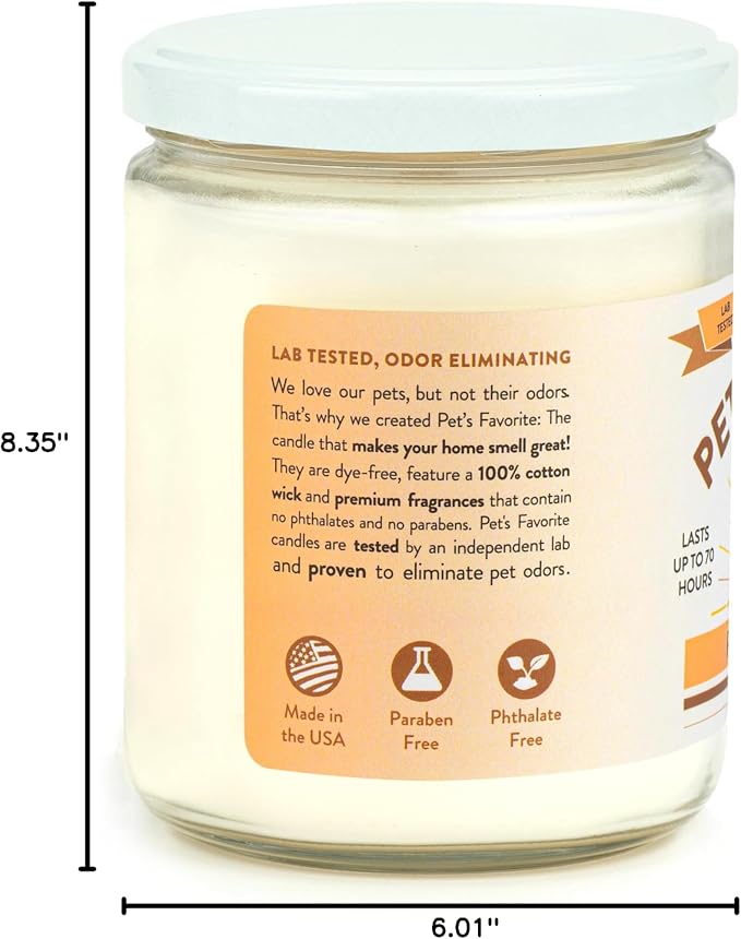 Air Freshener Candles, Clean Burning Pet Friendly Candles with a Natural Fiber Wick and 70 Hour Burn Time, Pumpkin Spice Pack