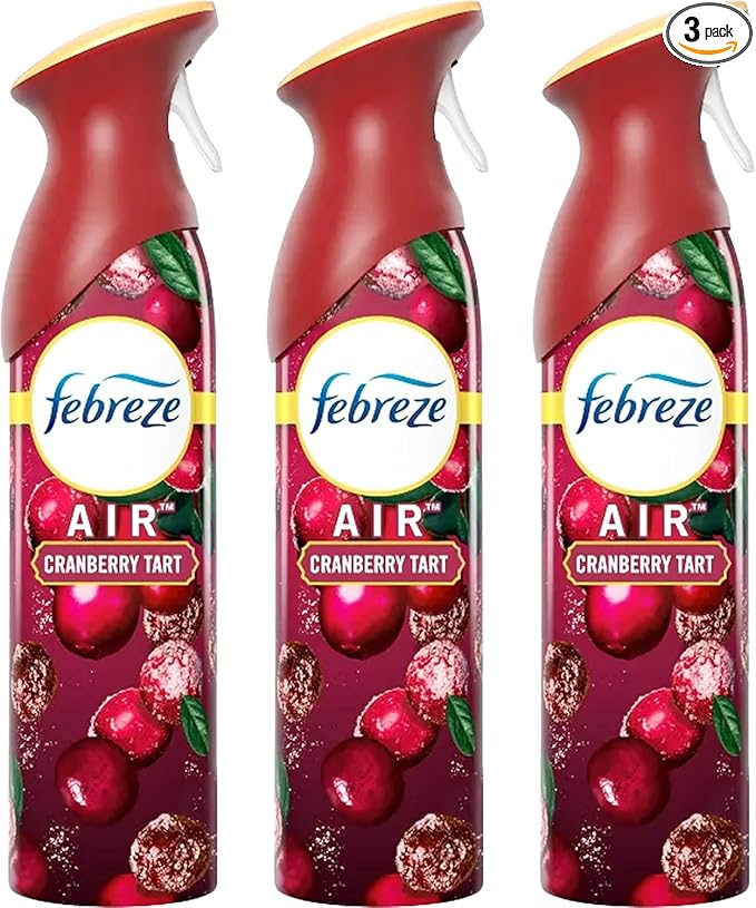 Air Freshener Cranberry Tart, 3 Pack Odor Fighter Spray Holiday Air Freshener, Limited Edition-Winter Collection 2023