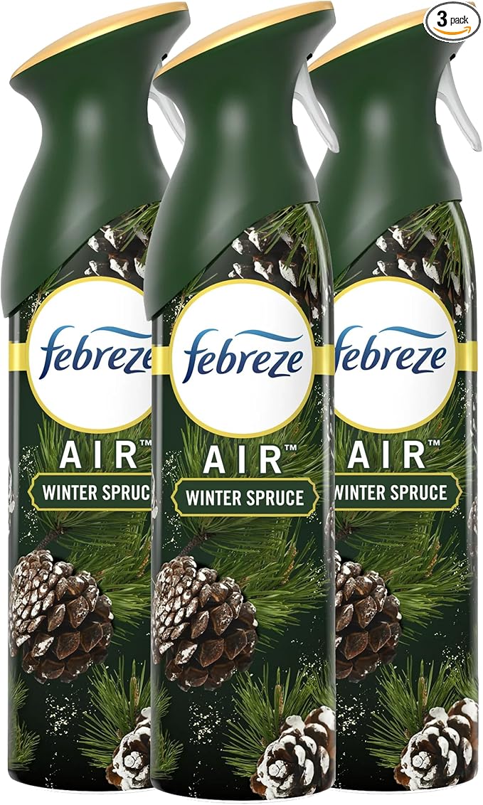 Air Freshener Odor Fighting Spray, Winter Spruce Pine Scent, Limited Edition, 8.8 oz. (Pack of 3) 0 Count 8.8 oz, product