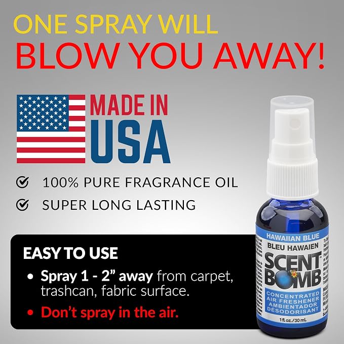 Air Freshener Spray, Long-Lasting Odor Eliminator - Effective Deodorizer for Home & Car, Fresh Room Spray for Kitchen