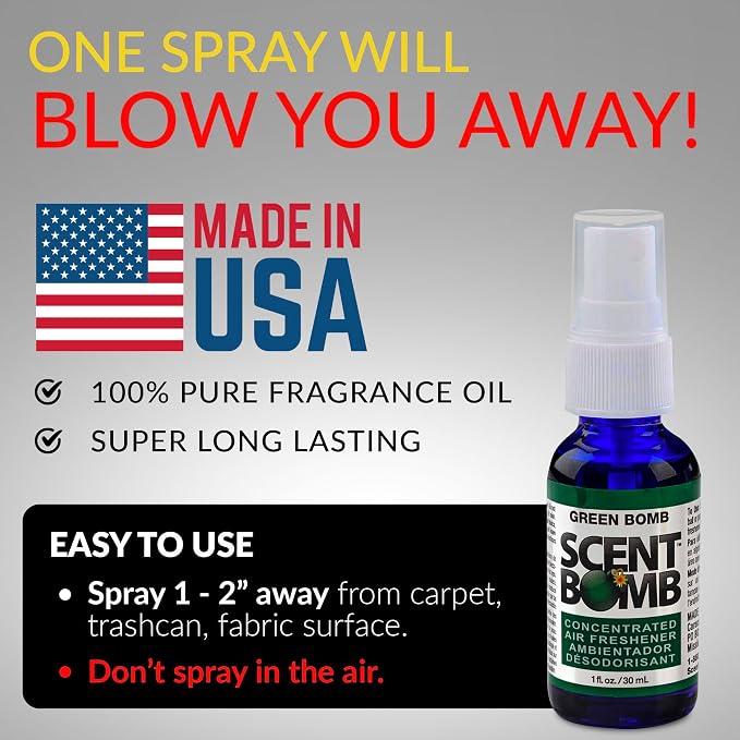 Air Freshener Spray, Long-Lasting Odor Eliminator - Effective Deodorizer for Home & Car, Fresh Room Spray for Kitchen