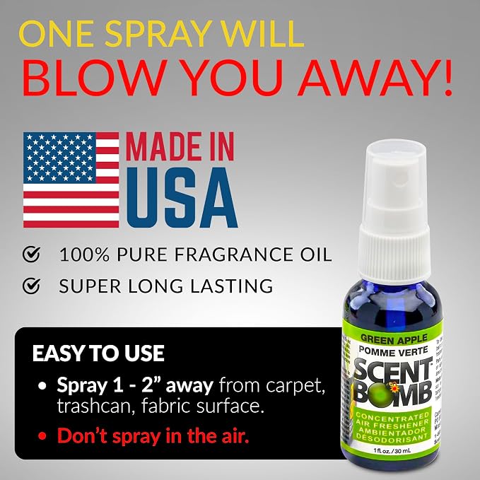 Air Freshener Spray, Long-Lasting Odor Eliminator - Effective Deodorizer for Home & Car, Fresh Room Spray for Kitchen