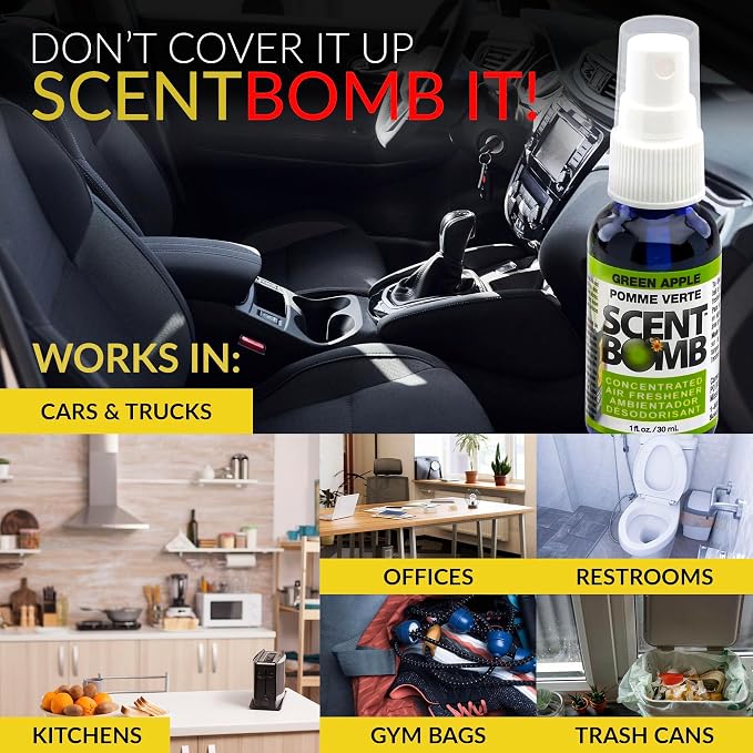 Air Freshener Spray, Long-Lasting Odor Eliminator - Effective Deodorizer for Home & Car, Fresh Room Spray for Kitchen