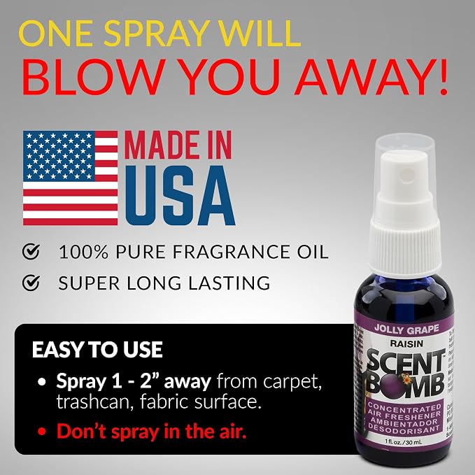 Air Freshener Spray, Long-Lasting Odor Eliminator - Effective Deodorizer for Home & Car, Fresh Room Spray for Kitchen