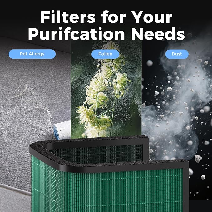 Air Humidifiers and Purifier for Bedroom - 6L Humidifier Air Purifier for Home Large Room, Effortless Refilling and Cleaning